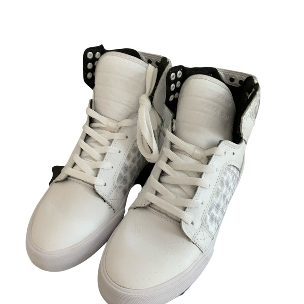 RARE Women's Supra SKYtop Hi Top White/Camo Size 9 SW18030